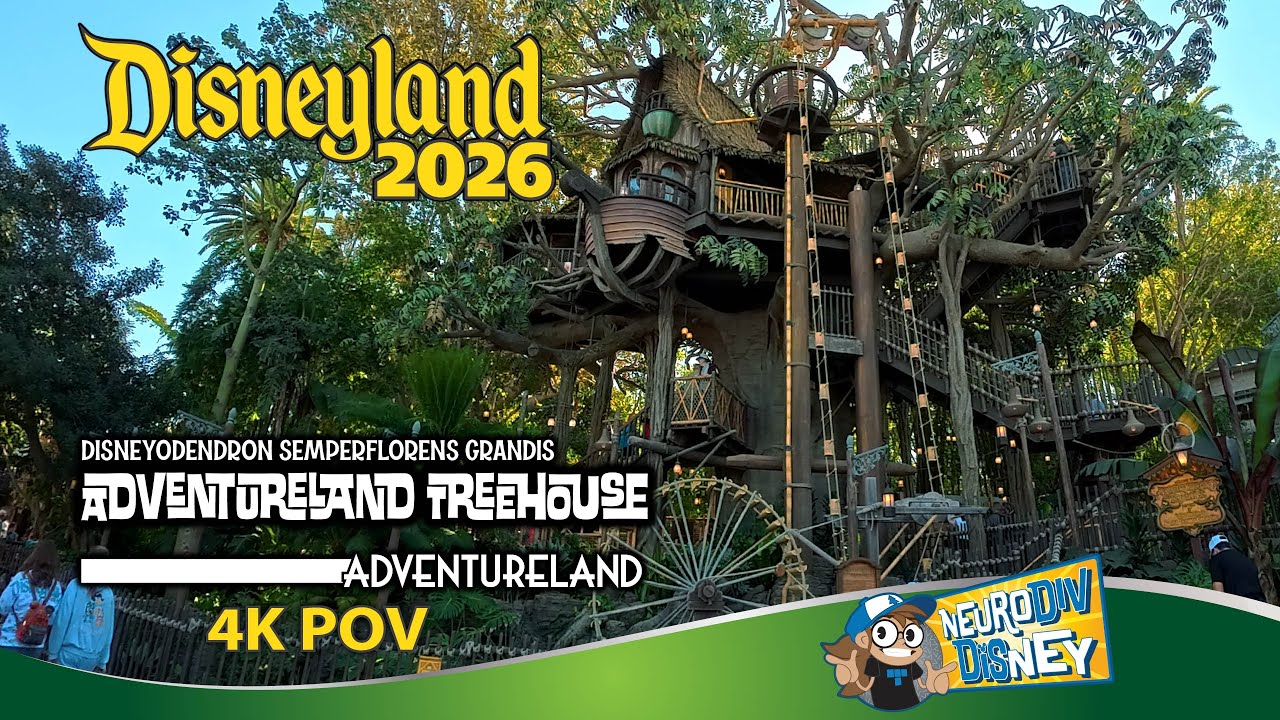 The Adventureland Treehouse | Full ASMR Tour | 4K POV | NEW 2026 Disneyland Park