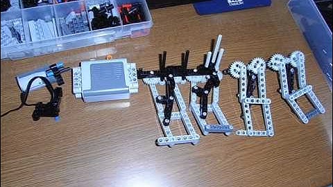 Long Stride 4 Legs Robot with Lego Technic 8293 Power Function