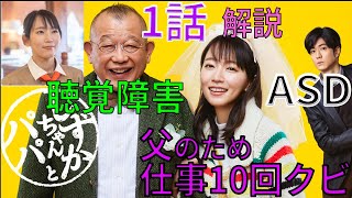 『しずかちゃんとパパ』1話（吉岡里帆、中島裕翔）。聴覚障害の支援について社会福祉士が専門的に解説してみた。【発達障害 自閉スペクトラム症】