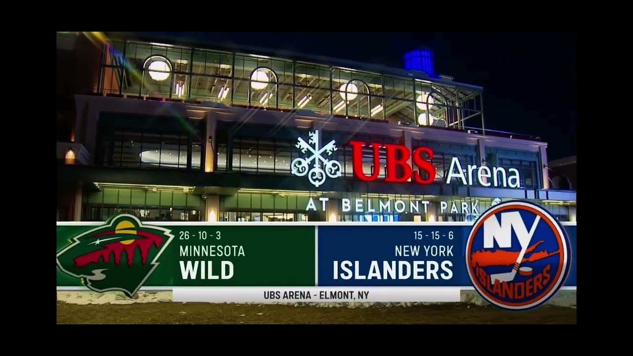 Bally Sports North intro to Minnesota Wild @ New York Islanders game