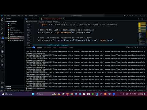 The Automated Diamond Info Scraper from StoneAlgo, Web Scraping, Python, Selenium, Automation