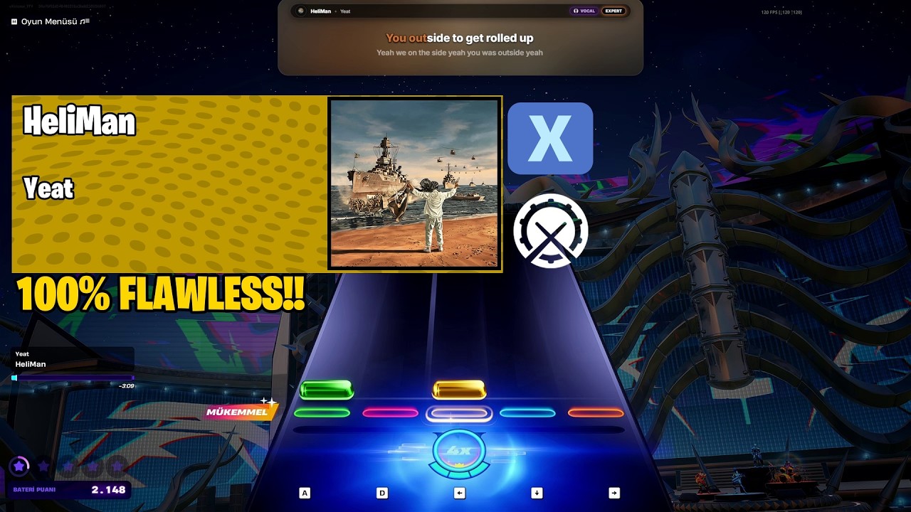 Yeat - HeliMan | Fortnite Festival Bateri EXPERT 100% FC! 🔥 DAVULCU ŞOV ...