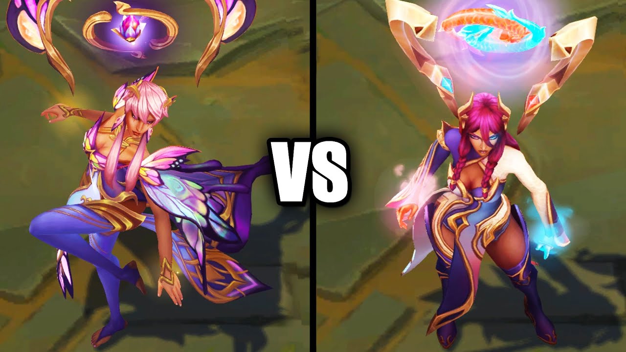Faerie Queen Karma vs Tranquility Dragon Karma Skins Comparison (League