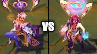 Faerie Queen Karma vs Tranquility Dragon Karma Skins Comparison (League of Legends)