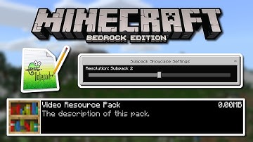 Subpacks - How to Add Settings to Resource Packs! (Minecraft: Bedrock Edition) - Mini Tutorial