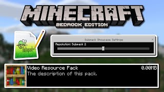 Subpacks - How to Add Settings to Resource Packs! (Minecraft: Bedrock Edition) - Mini Tutorial