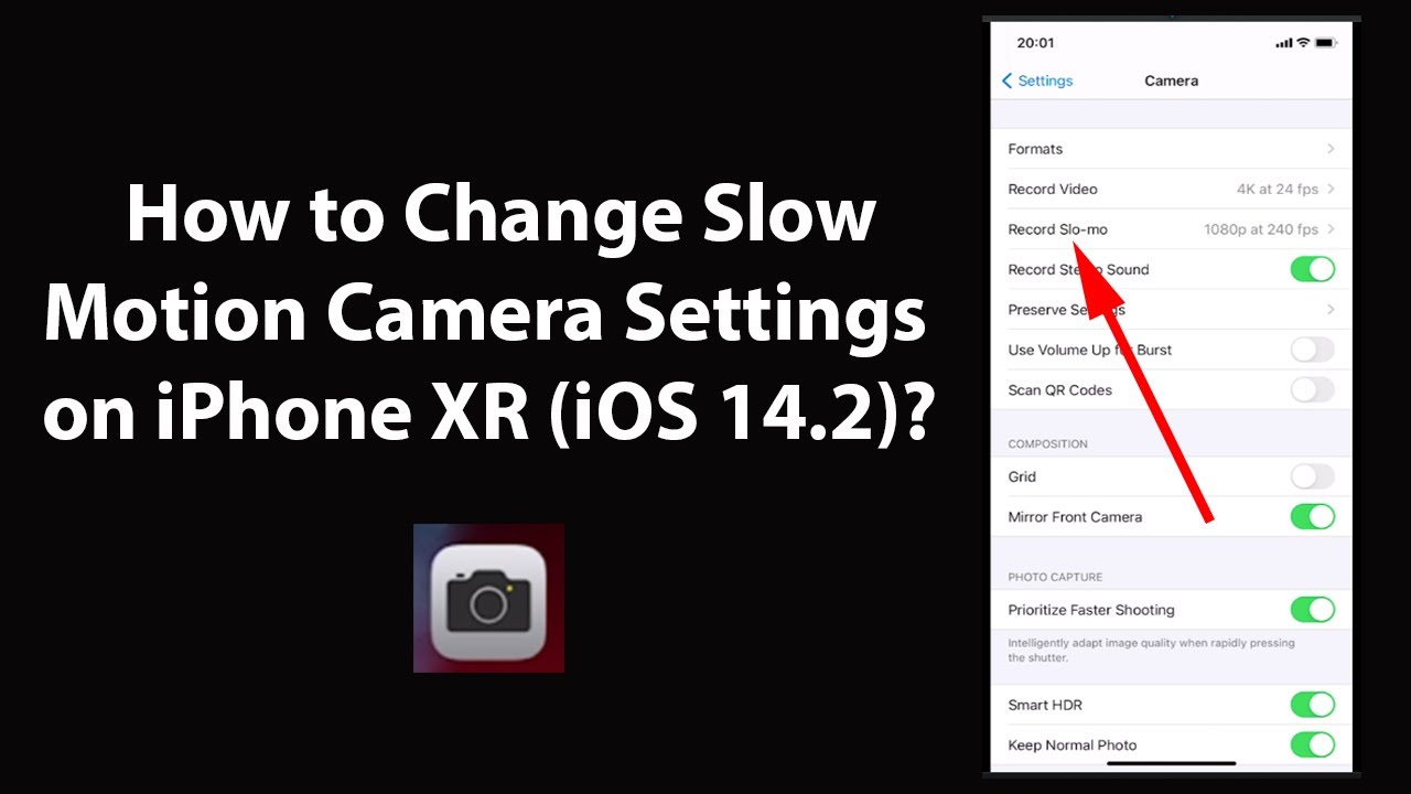 How To Change Slow Motion Camera Settings On IPhone XR iOS 14 2