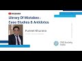Library of mistakes  case studies  antidotes  puneet khurana cio stoic investment manager