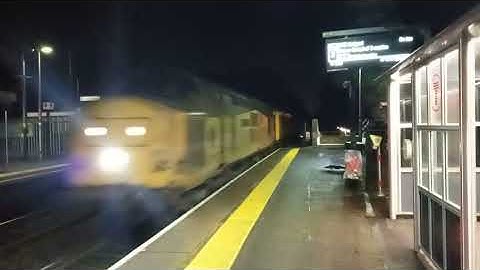 37607+37254  1Q59 (Dinas Powys Colas Rail FREIGHT Network Rail N.M.T)