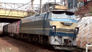 JR貨物 EF66-27 貨物列車 (5073レ ゼロロク ニーナ) JR東海道本線 金山駅