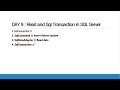 Day 9 - SQL Transaction and Read data from SQL Server in ASP.NET Core