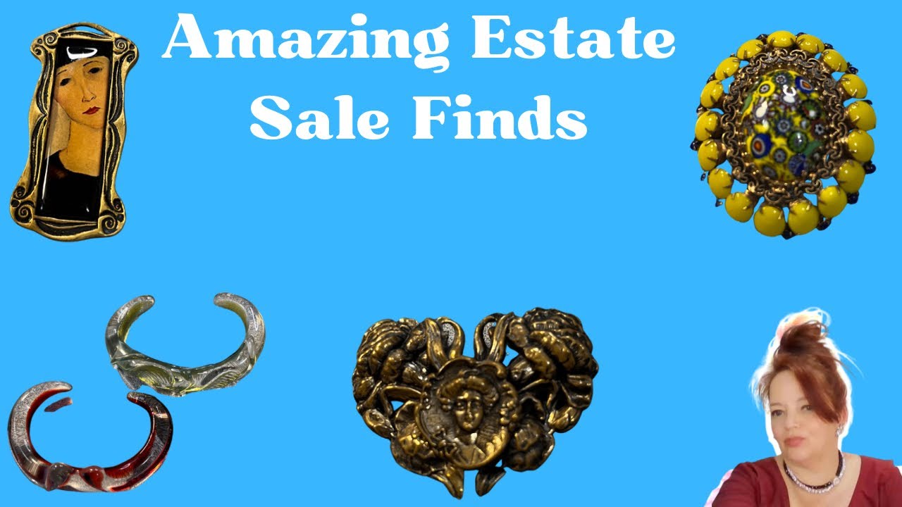 Amazing Estate Sale Jewelry Finds Schreiner of NY Mazer Bros, Chr. Dior, KJL, Lucite, Depose