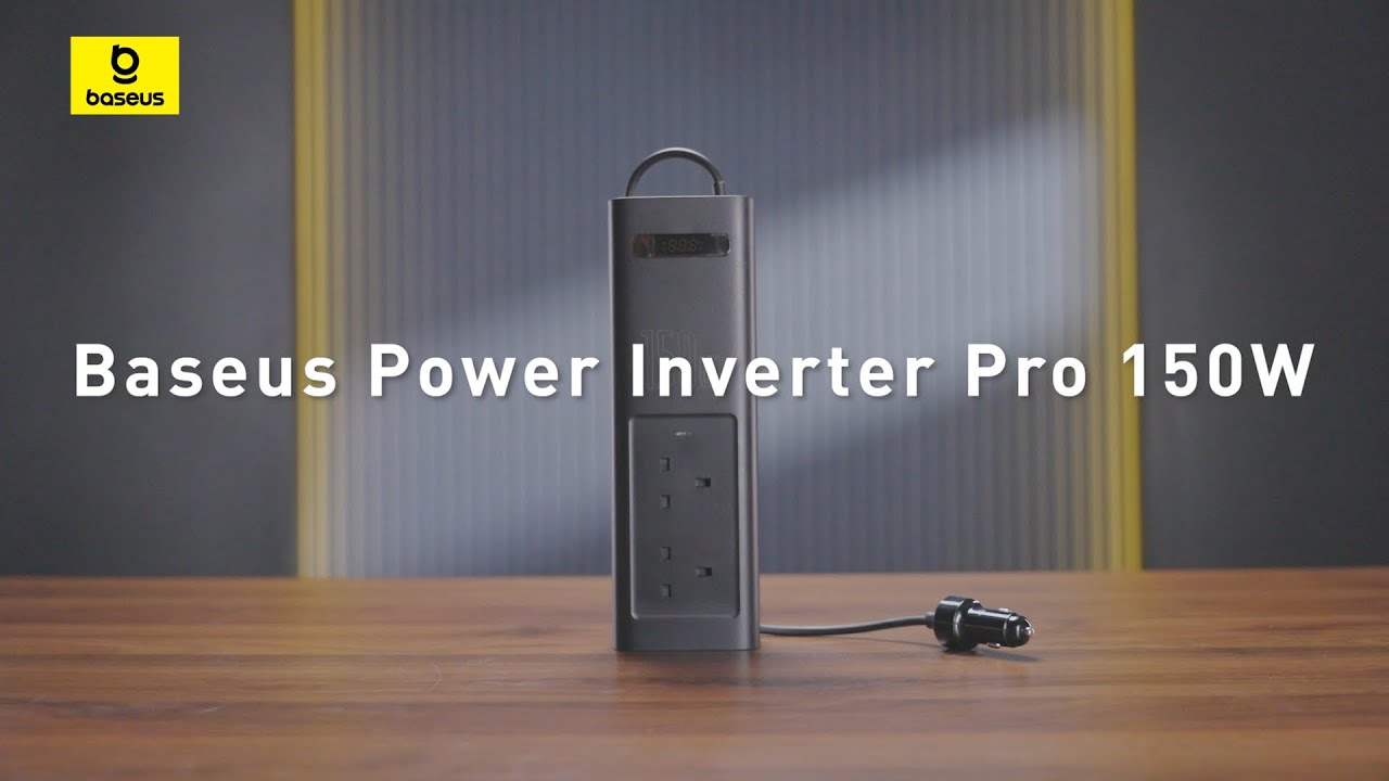 This Is a Baseus 150w Car Power Inverter With Smart Display.