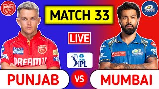 Punjab Kings Vs Mumbai Indians Live Score