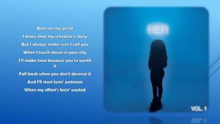 Video thumbnail of "H.E.R.- Losing (Lyrics)"