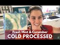 🔴 Making Fresh Mint & Cucumber Cold Processed Soap (Live recording)