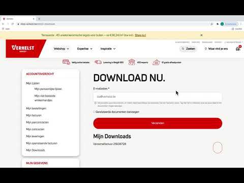 Hoe download ik verschillende facturen tegelijk ? shop.verhelst.be