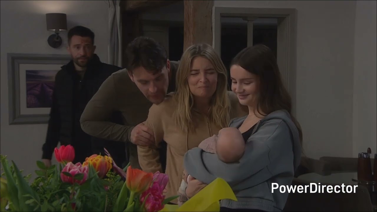 Emmerdale - Ross Struggle With His Emotinal Around Baby Leyla & Charity Return Home From Hospital
