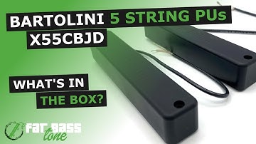 Bartolini X55CBJD 5 String Candybar Bass Pickup Set: What’s In The Box? (A Close-Up Look)