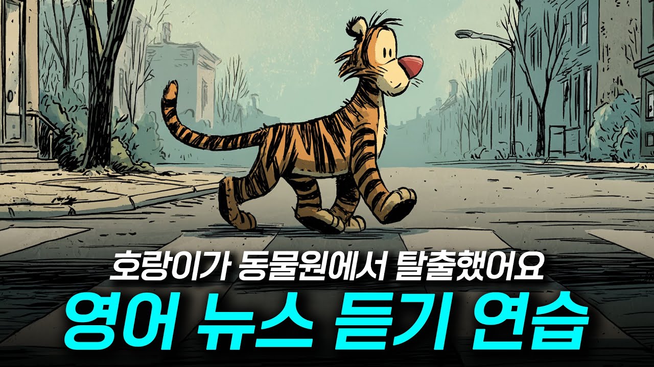 영어 뉴스 듣기 - 호랑이가 동물원에서 탈출했어요 🐯