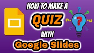 How to make a QUIZ in GOOGLE SLIDES | Google Drive | Game | Links