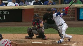 WSH@CHC: Baez crushes a two-run homer to left-center