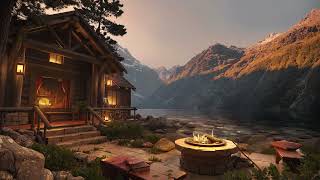 Cozy Wooden Cabin by the Lake with Campfire, Lake Waves and Relaxing Nature Sounds by New Bliss 27,399 views 8 months ago 3 hours, 7 minutes