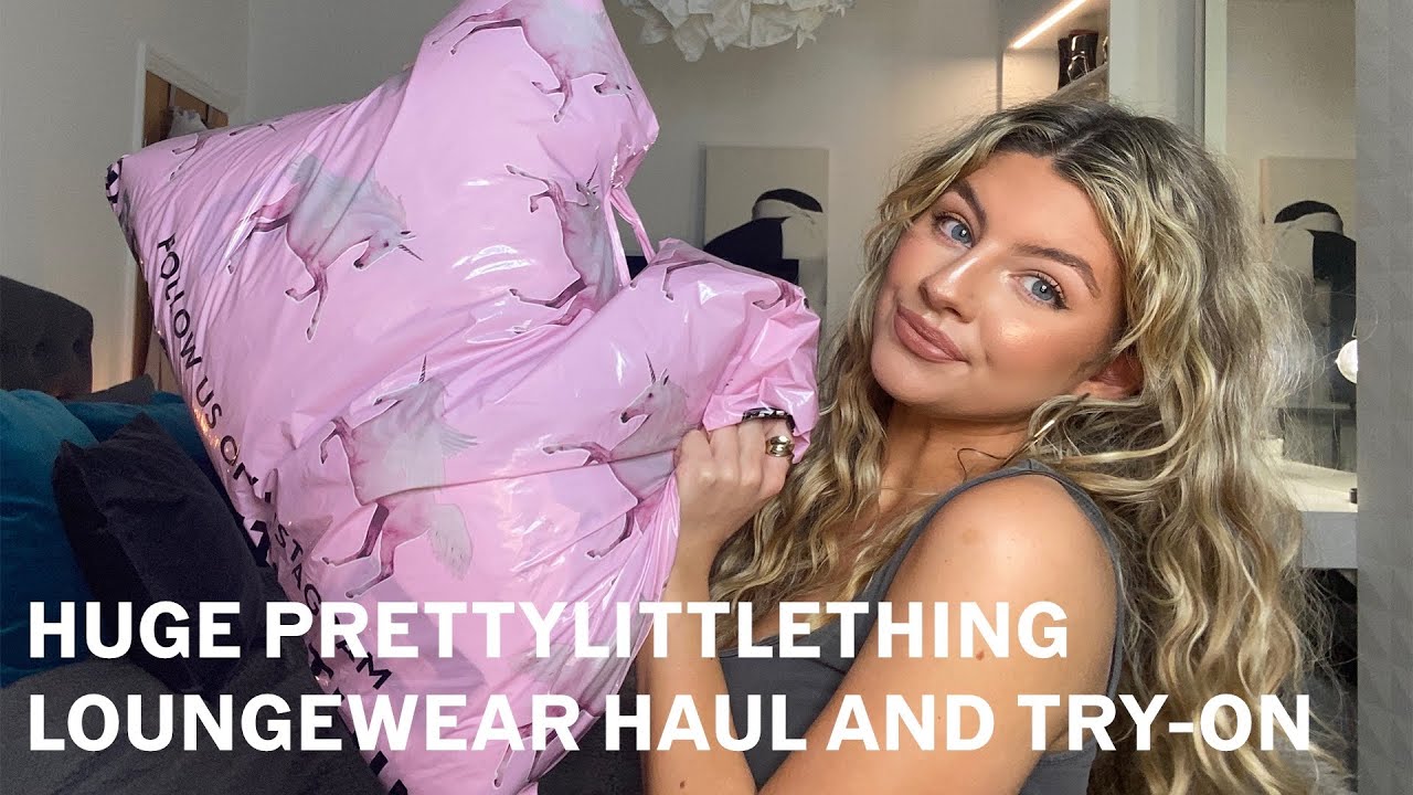 HUGE PrettyLittleThing Loungewear Haul & Try On! - First Video!!