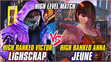 TEKKEN 8 ▰ LIGHSCRAP (Victor) vs JEUNE (Anna) ▰ T8 HIGH LEVEL GAMEPLAY