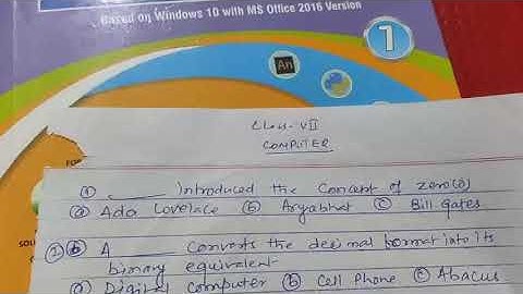 class 7, Revision computer by Ashok Kumar Mishra