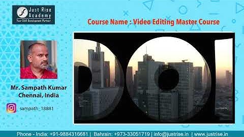 Students project output | Video Editing Masterclass | Just Rise Academy