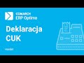 Comarch ERP Optima – Deklaracja CUK (film z lektorem)