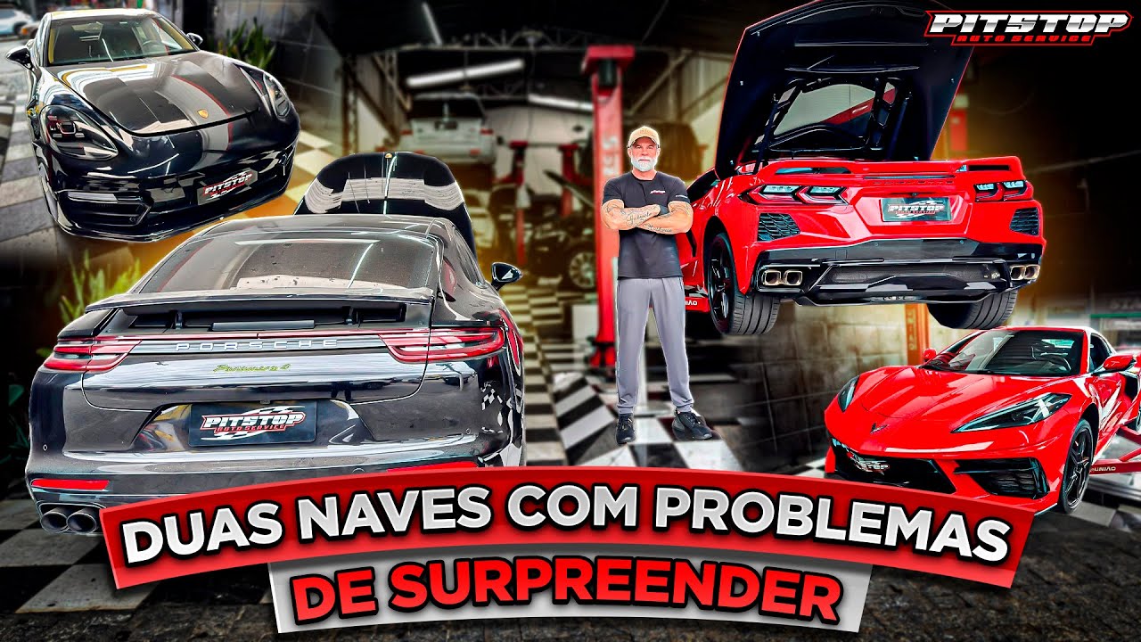 PORSCHE E CORVETTE NA PITSTOP - O PROBLEMA SURPREENDE