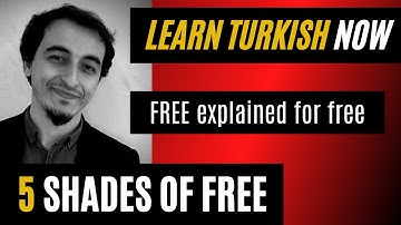 5 Ways to Say Free in Turkish | LEARN TURKISH NOW #Turkish #LearnTurkish #TurkishLanguage #Turkisch