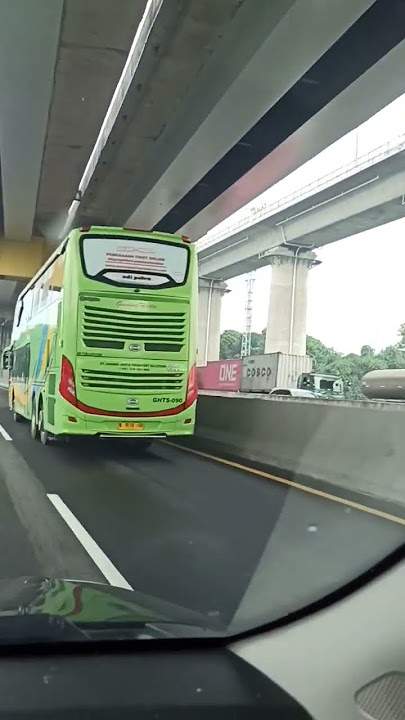 begini kecepatan bus gunung harta kalo di tol #busmania #busmaniaofficial