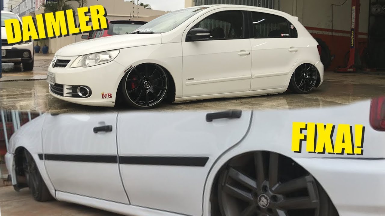 Gol G5 Branco Com Rodas Volcano Daimler & Gol G2 Na Fixa! | Naves Baixas