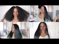 SILK PRESS ON NATURAL HAIR | Dull to SHINY Using Kenra Products