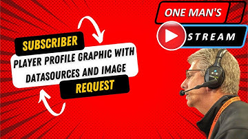 Player profile with GT Title Designer Graphic & vMix UTC: Subscriber Request  | One Man