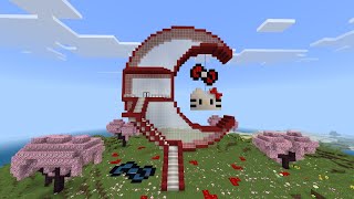 Hello kitty moon house (minecraft) tutorial 