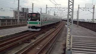 JR埼京線205系ハエ22編成 各駅 大宮行き 武蔵浦和駅