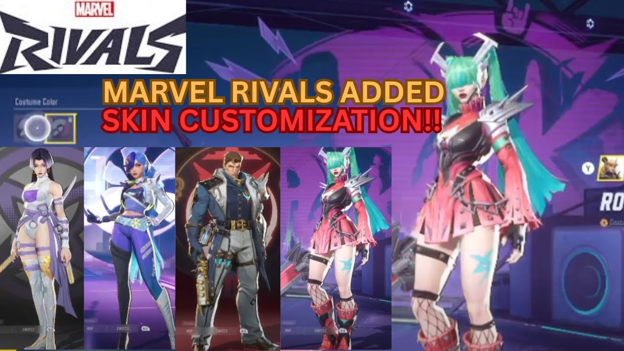 Marvel Rivals Customizable Wheel Marvel Rivals Added Customizable Skins In New Update!! - YouTube