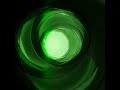 Green glass swirl