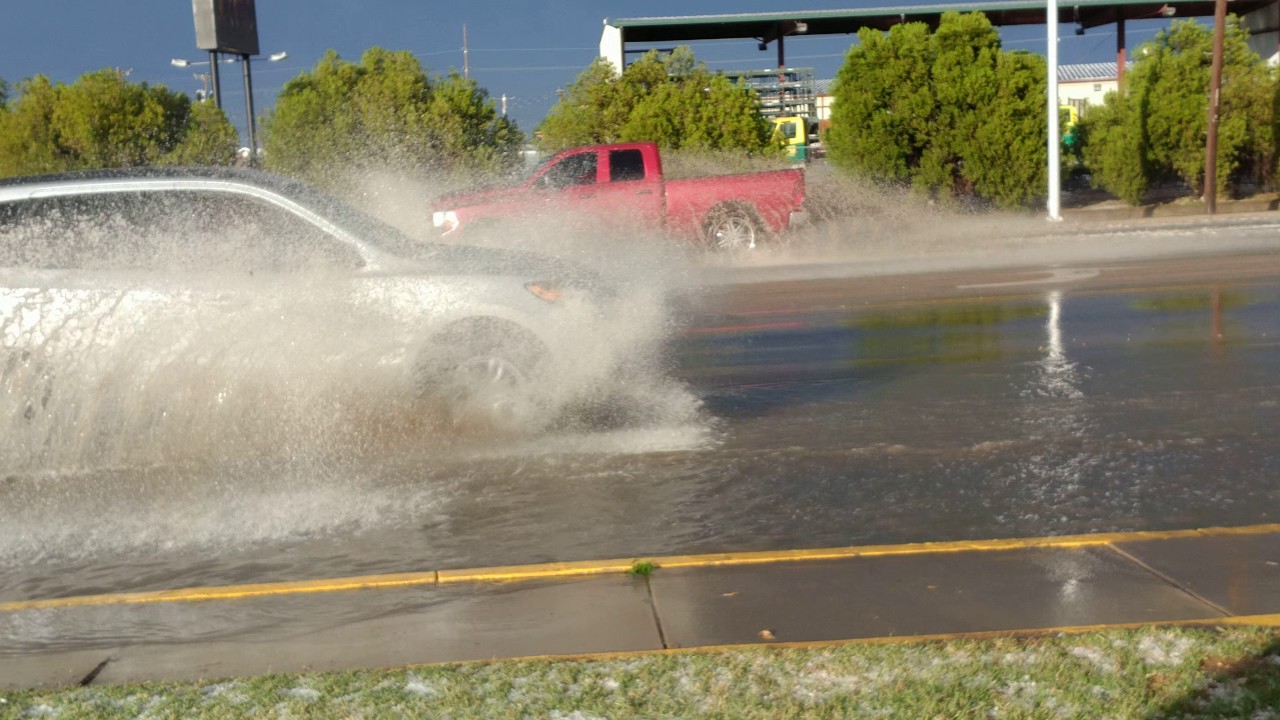 Flash Flooding And Hail In Carlsbad, New Mexico. May 22nd, 2017. YouTube