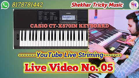 Live - Video 5 CASIO CT-X870IN KEYBOARD | INSTRUMENTAL Roland XPS 30 Keyboard settings tutorial