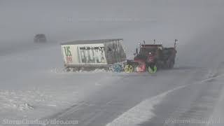 Blowing Snow Causes Very Icy And Difficult Travel Conditions, Fargo, ND