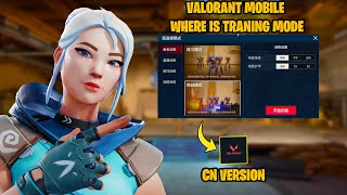 Where is Training Mode in Valorant Mobile CN Version – Where to Find Training Mode ?
