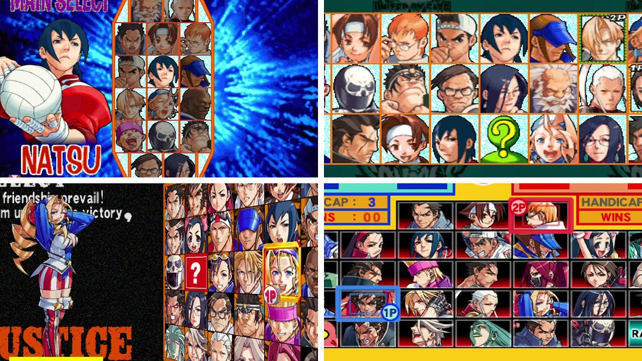 Rival Schools Character Select Screen Evolution YouTube