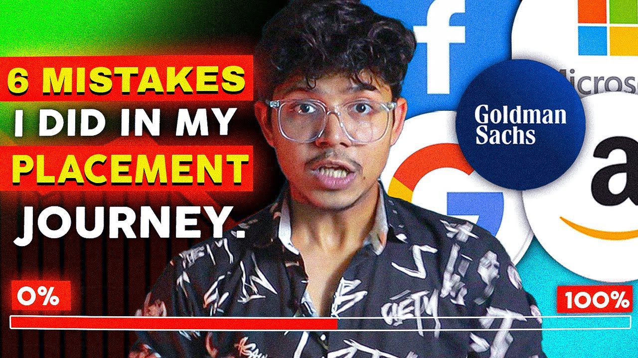 Never "REPEAT" these 6 "Big Mistakes" I did in my Placement/Internship Journey || Off/On Campus