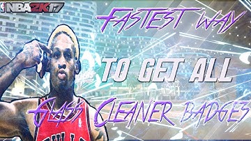 NBA 2K17 ULTIMATE GLASS CLEANER BADGE TUTORIAL! HALL OF FAME ALL BADGES + Grand Badge! How to SNAG!