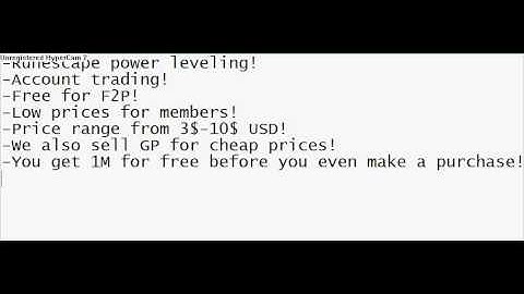 Runescape power leveling and account Trading